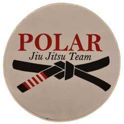 "Polar Jiu Jitsu Team -pätsi iso pyöreä| Laadukas ja kestävä valinta kamppailulajien harrastajille"