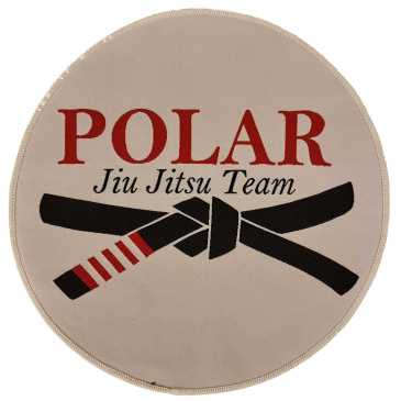 "Polar Jiu Jitsu Team -pätsi iso pyöreä| Laadukas ja kestävä valinta kamppailulajien harrastajille"