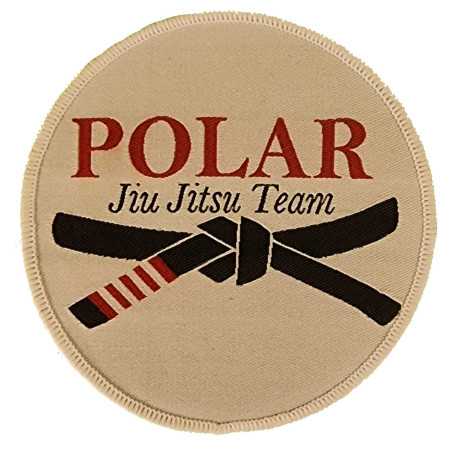 "Polar Jiu Jitsu Team -pätsi pyöreä pieni | Laadukas ja kestävä valinta kamppailulajien harrastajille"